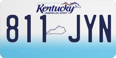 KY license plate 811JYN
