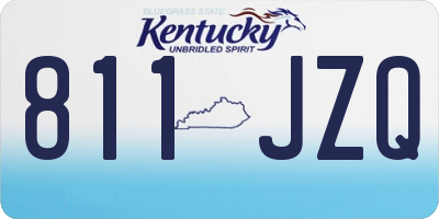 KY license plate 811JZQ