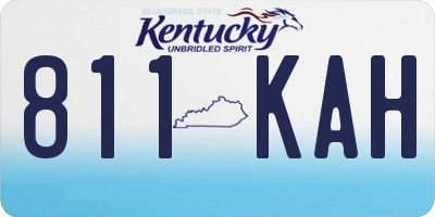 KY license plate 811KAH