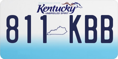 KY license plate 811KBB