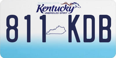 KY license plate 811KDB