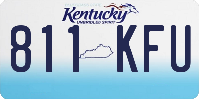 KY license plate 811KFU