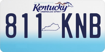 KY license plate 811KNB