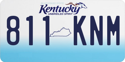 KY license plate 811KNM