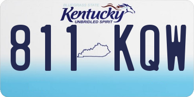 KY license plate 811KQW