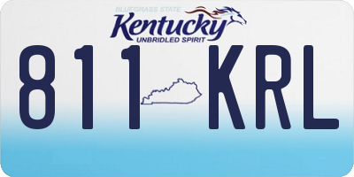 KY license plate 811KRL