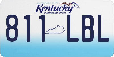 KY license plate 811LBL