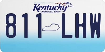 KY license plate 811LHW