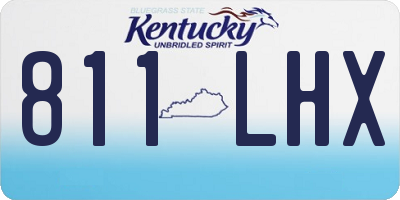 KY license plate 811LHX