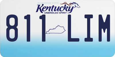 KY license plate 811LIM