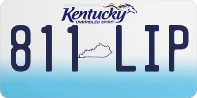 KY license plate 811LIP