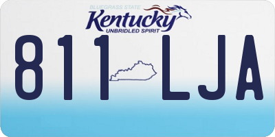 KY license plate 811LJA