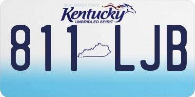 KY license plate 811LJB