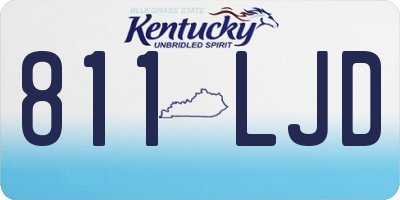 KY license plate 811LJD