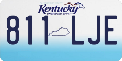 KY license plate 811LJE