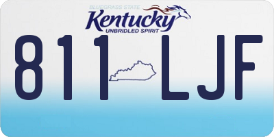 KY license plate 811LJF