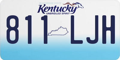 KY license plate 811LJH