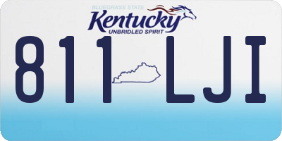 KY license plate 811LJI