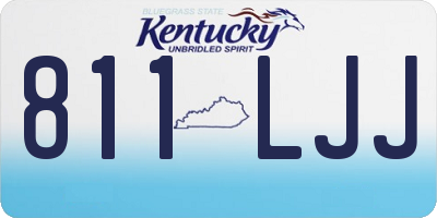KY license plate 811LJJ