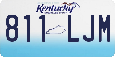 KY license plate 811LJM