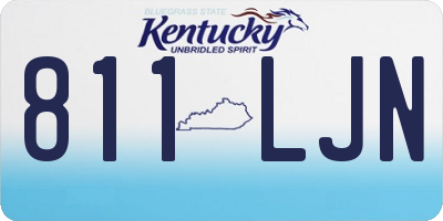 KY license plate 811LJN