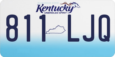 KY license plate 811LJQ