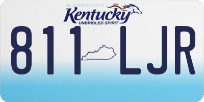 KY license plate 811LJR