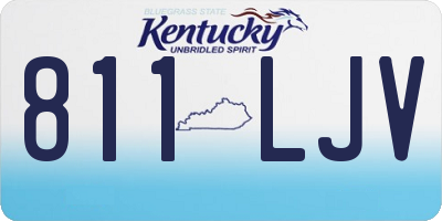 KY license plate 811LJV
