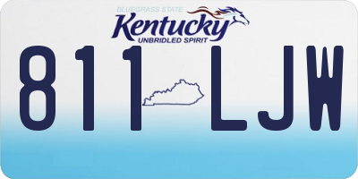 KY license plate 811LJW