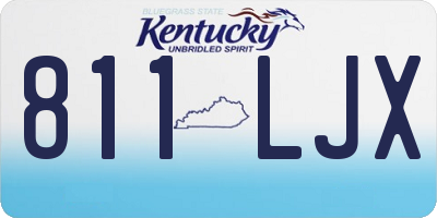 KY license plate 811LJX