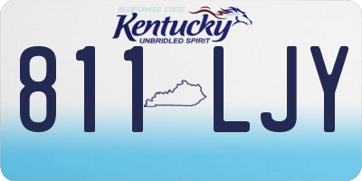 KY license plate 811LJY