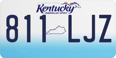 KY license plate 811LJZ