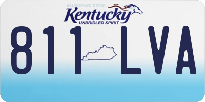 KY license plate 811LVA