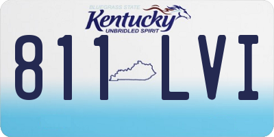 KY license plate 811LVI