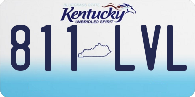 KY license plate 811LVL