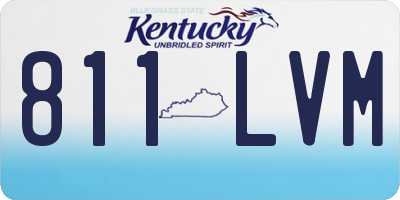 KY license plate 811LVM