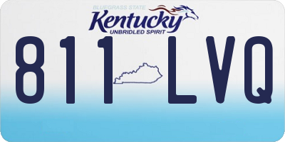 KY license plate 811LVQ