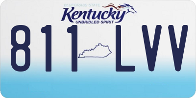 KY license plate 811LVV
