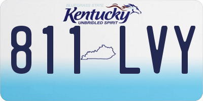 KY license plate 811LVY