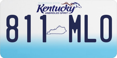 KY license plate 811MLO