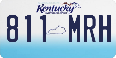 KY license plate 811MRH