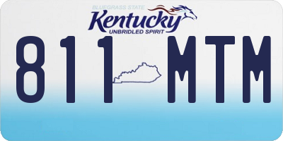 KY license plate 811MTM