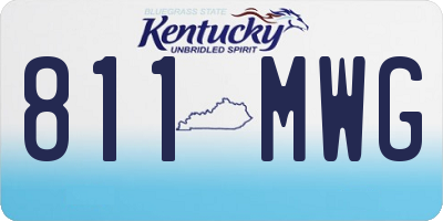 KY license plate 811MWG