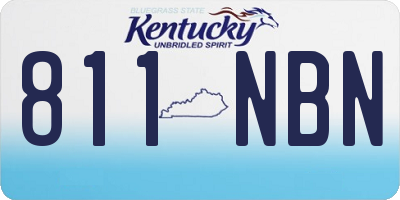 KY license plate 811NBN