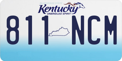 KY license plate 811NCM
