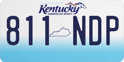 KY license plate 811NDP
