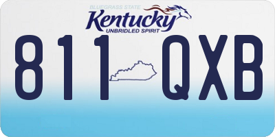 KY license plate 811QXB
