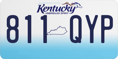 KY license plate 811QYP