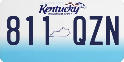 KY license plate 811QZN
