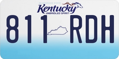 KY license plate 811RDH
